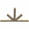 Ekena Millwork Saratoga Rough Sawn Timber Gable Bracket, Douglas Fir, 96"W x 60"H x 4"D x 6"F, 15/12 Pitch GBW096X60X0406SAR00RDF - alternate 3